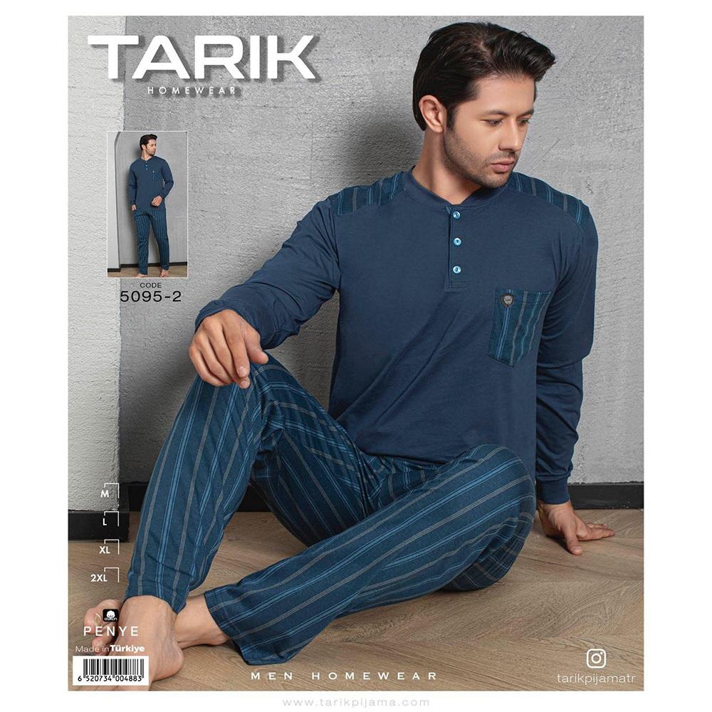 Tarık 5095-2 Erkek Pijama U Kol Pijama Takımı M-2XL