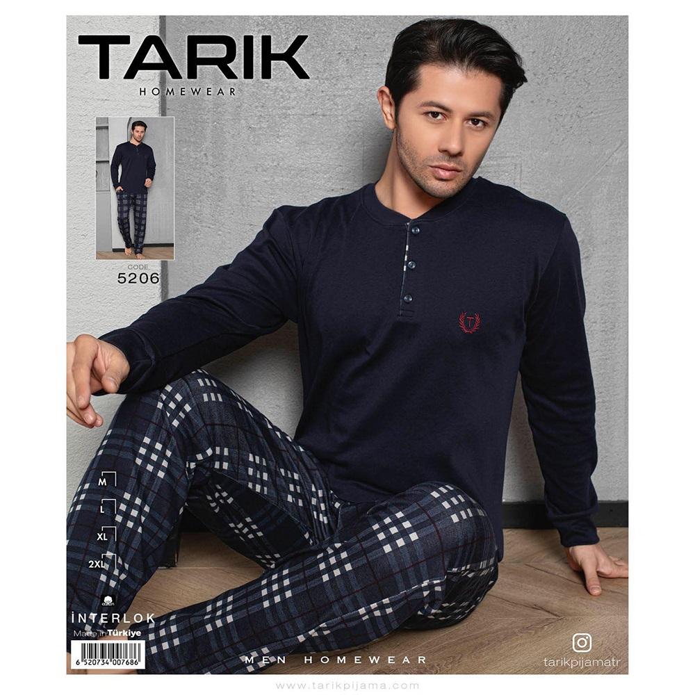 Tarık 5206 Erkek İnterlok U Kol Penye Pijama Takımı M-2XL