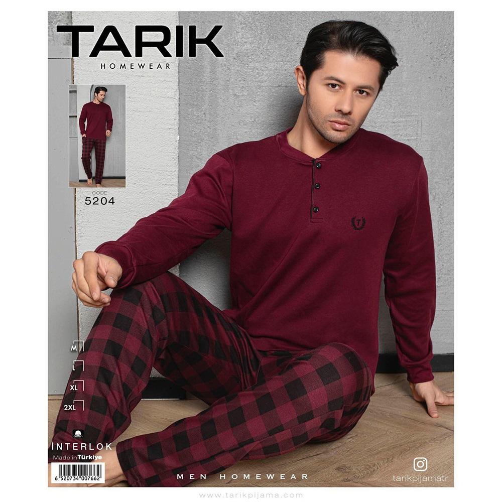 Tarık 5204 Erkek İnterlok U Kol Penye Pijama Takımı M-2XL