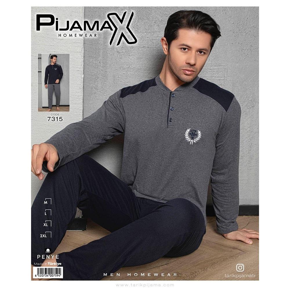 Pijamax 7315 Erkek Penye N Nakışlı Pijama Takımı M-2XL