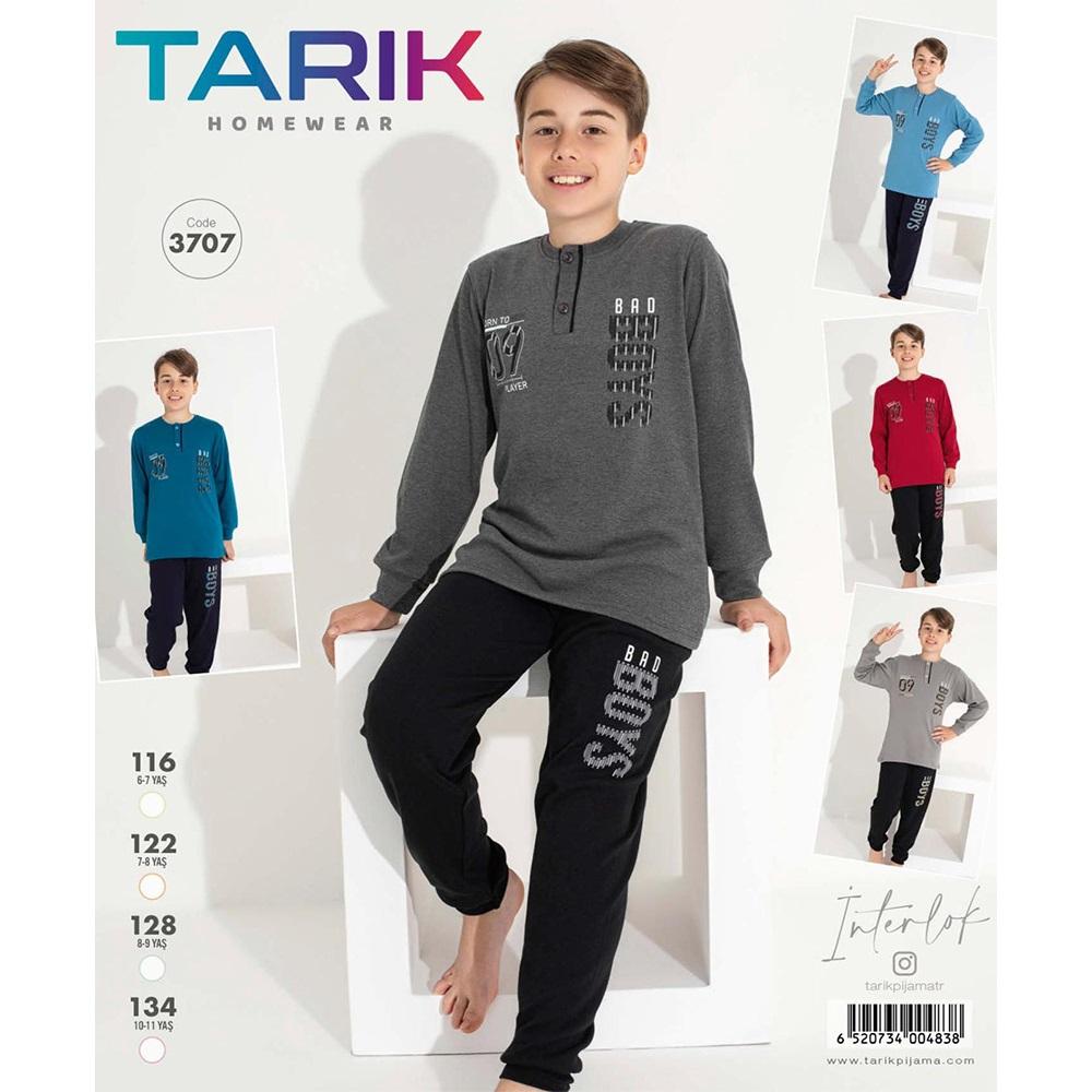 Tarık 3707 Erkek İnterlok Çocuk Boys Baskılı Pijama Takımı 6-11 Yaş