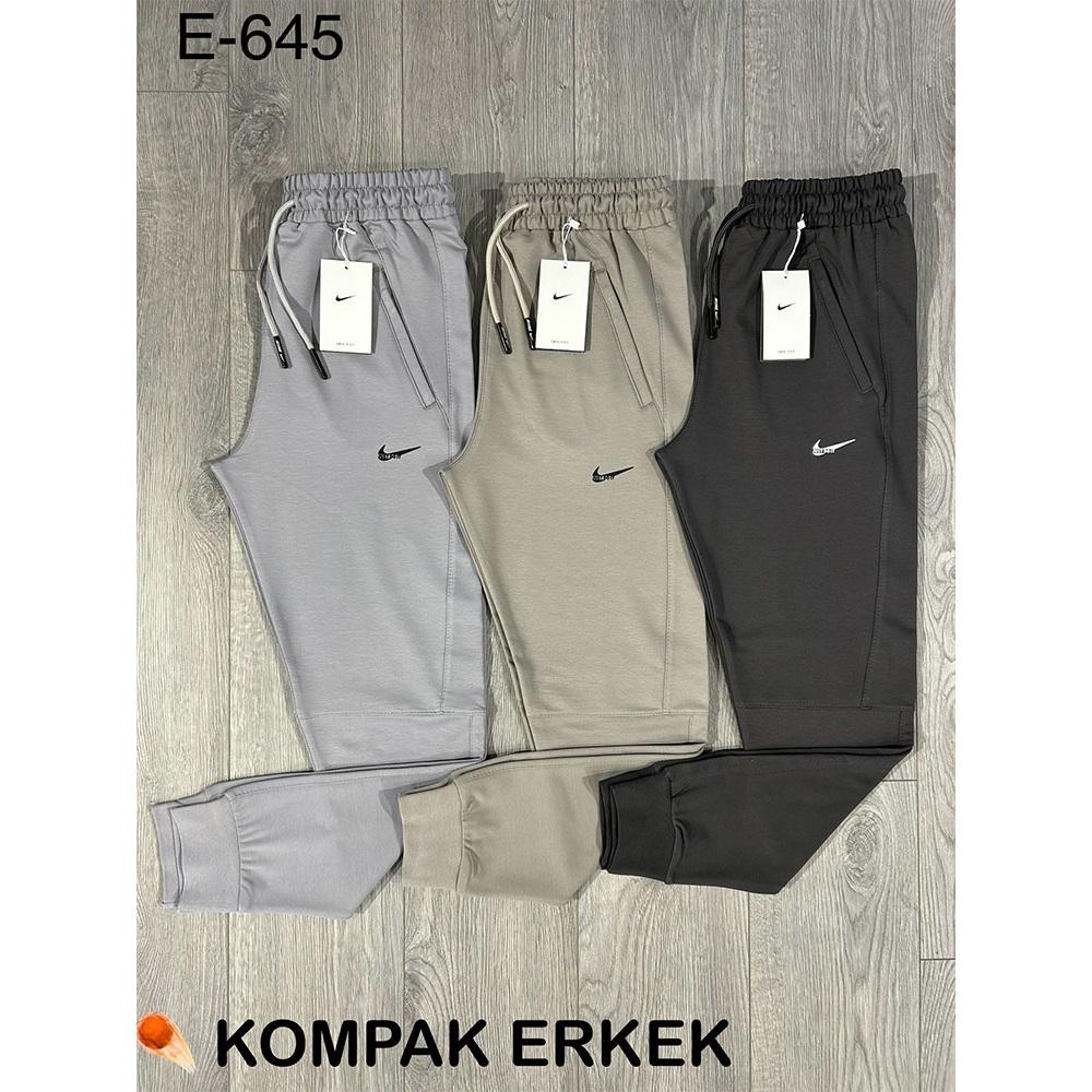 Atrax E-645 Erkek Kompak Ribana Paça Just Do It Baskılı Eşofman Alt S-2XL