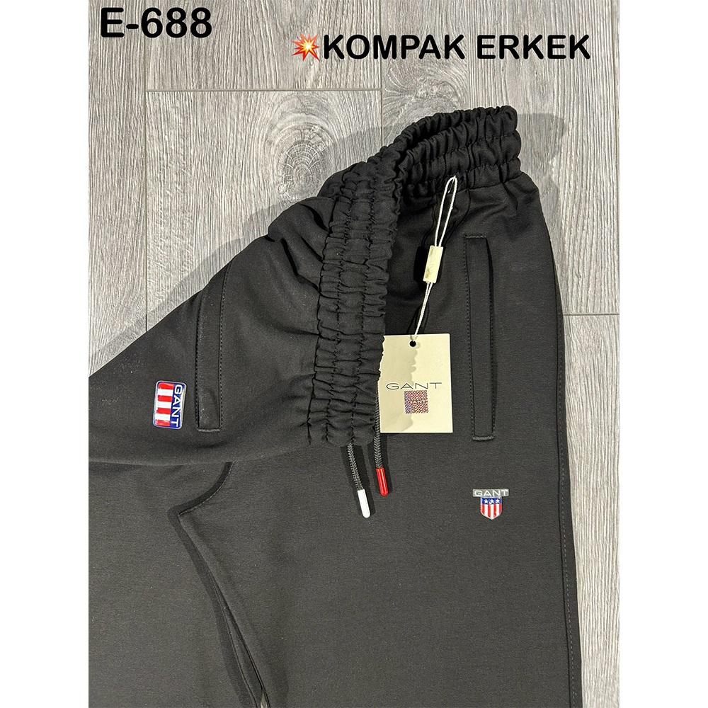 Atrax E-688 Erkek Kompak Açık Paça Gant Armalı Eşofman Alt S-2XL