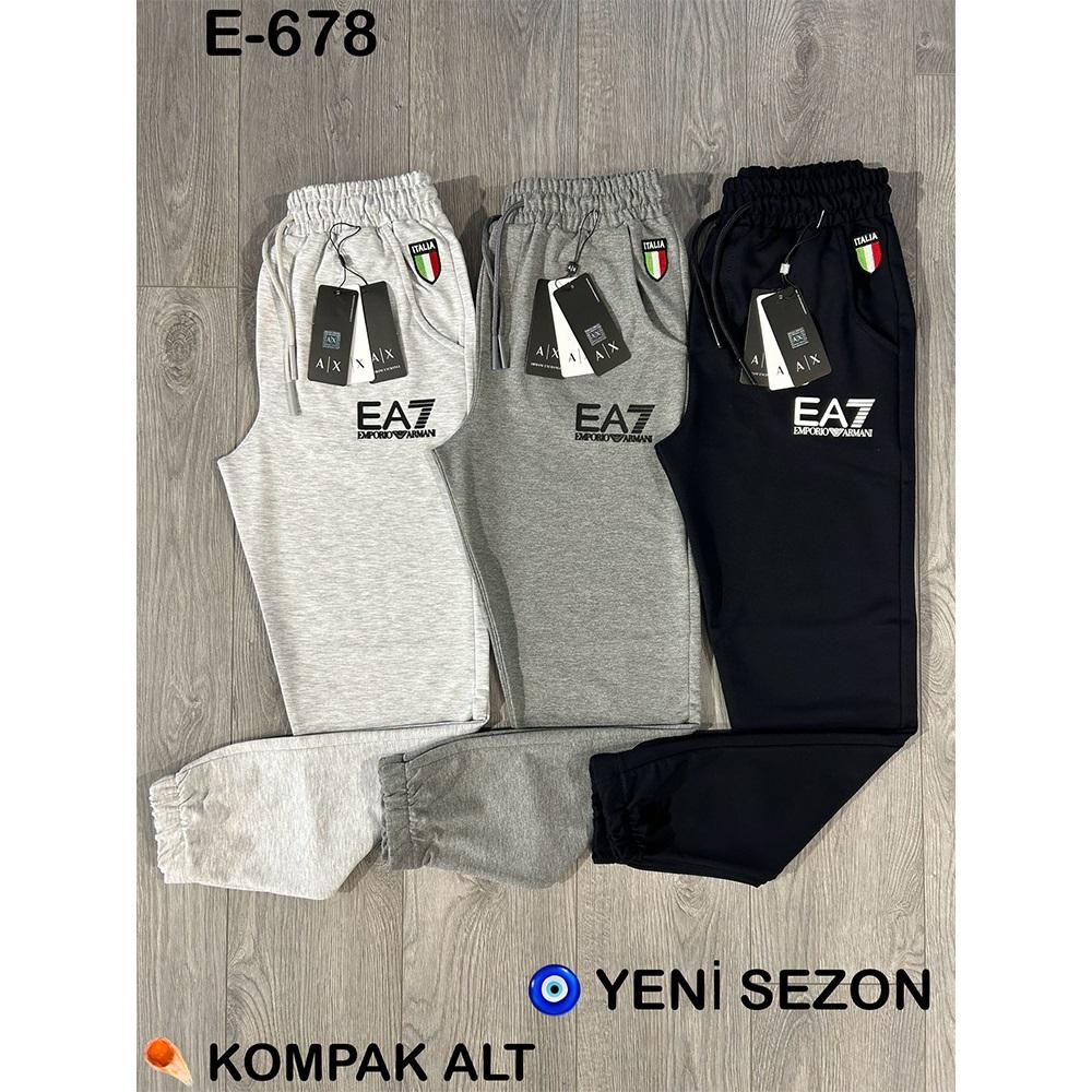 Atrax E-678 Erkek Kompak Lastik Paça Ea7 Arma Baskılı Eşofman Alt S-2XL