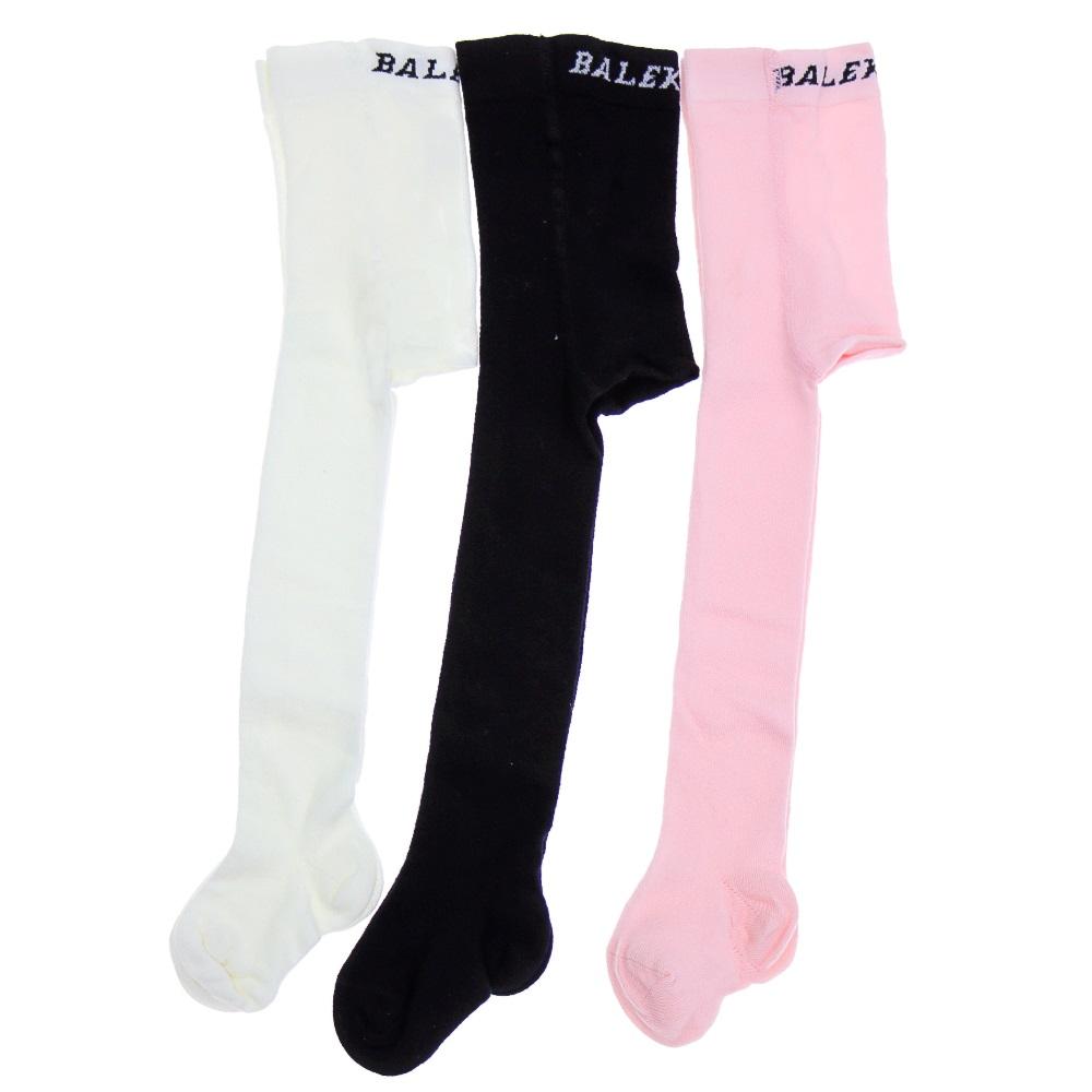 Baleks Kız Çocuk Cotton Penye Düz Külotlu Çorap