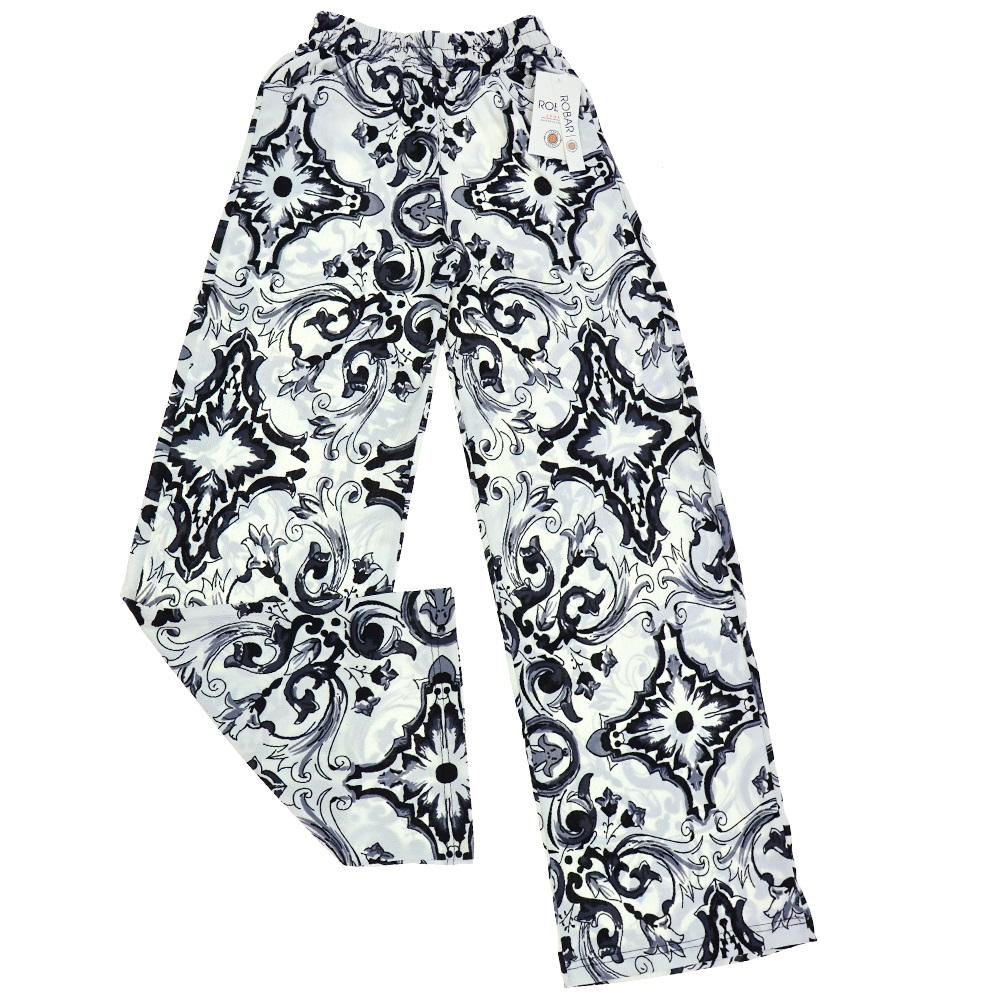 Robar 2036 Bayan Bürümcük Desenli Pijama Tek Alt S-2XL (5Li)