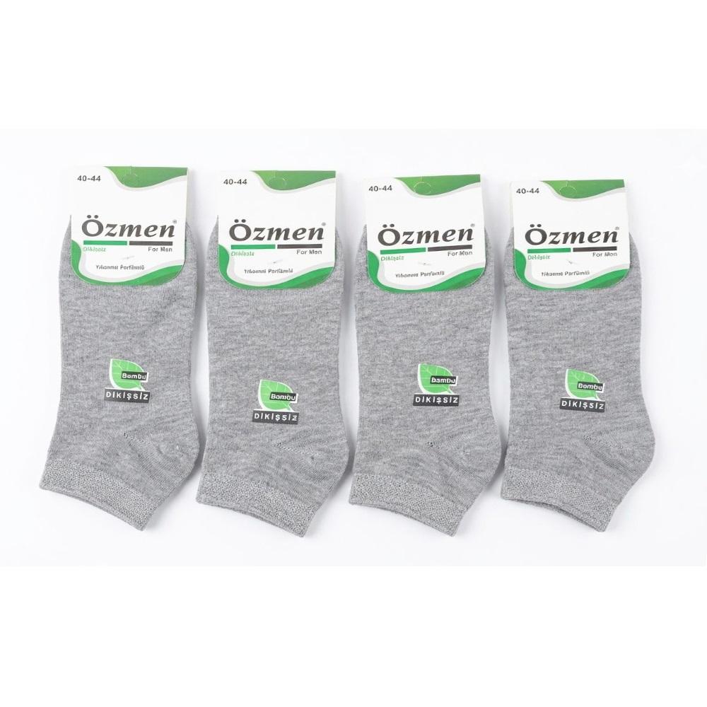 Özmen 1719 Erkek Bambu Dikişsiz Patik Çorap
