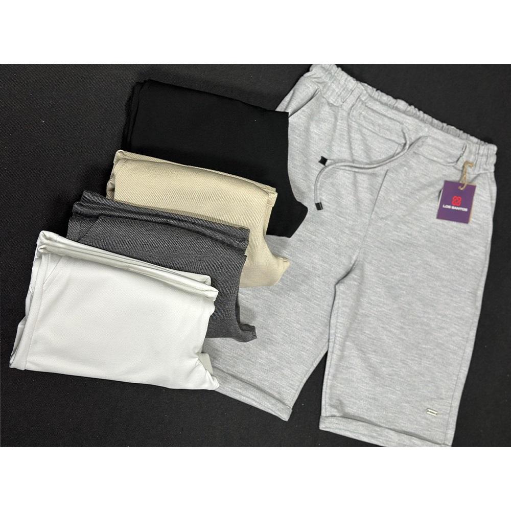 Blr 8201 Erkek Zara Diagonel Yan Cepli Yarım Lastikli Kemer Duble Paça Kapri S-2XL