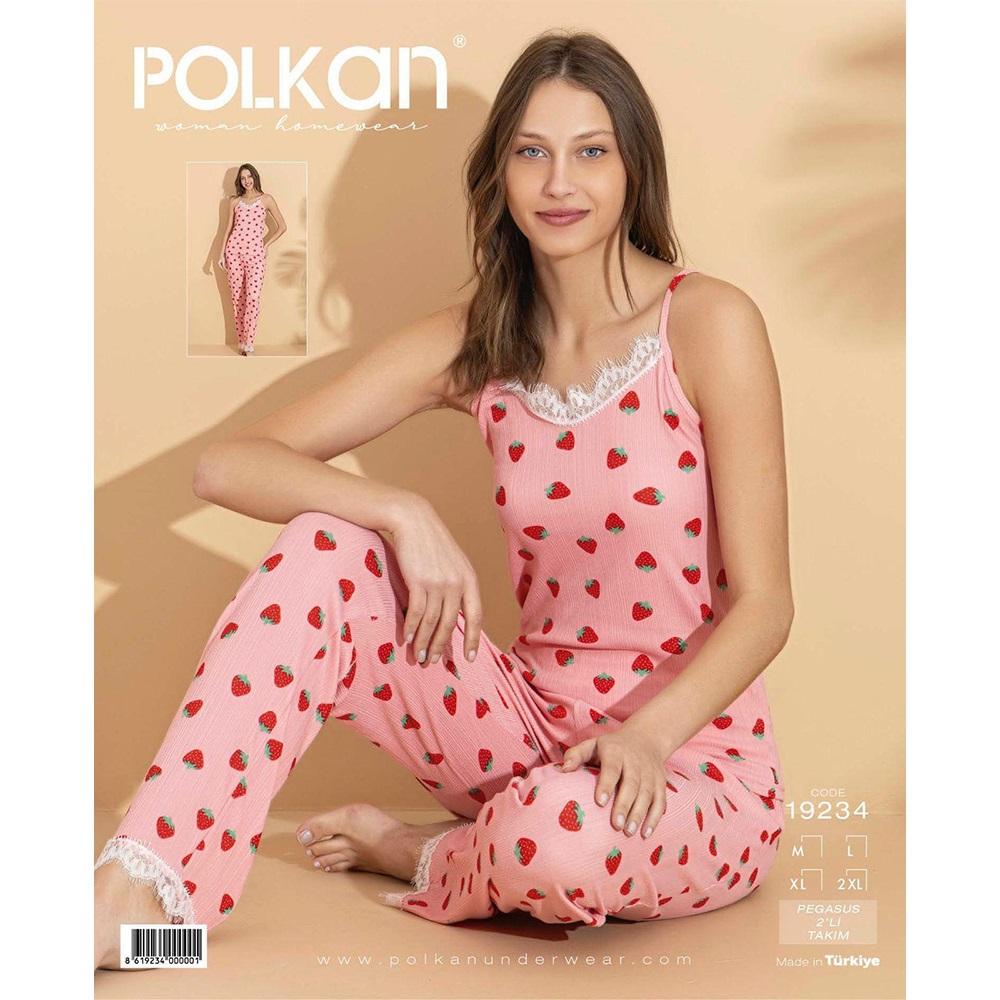 Polkan 19234 Pegasus İp Askılı 2 li PijamaTakım M-2XL