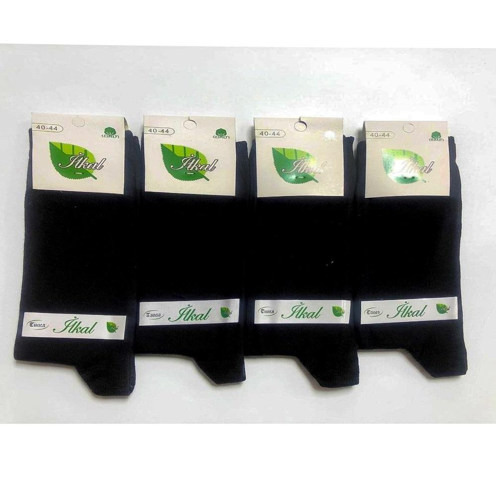İlkal 7103 Erkek Cotton Likralı Desenli Mevsimlik Soket Çorap