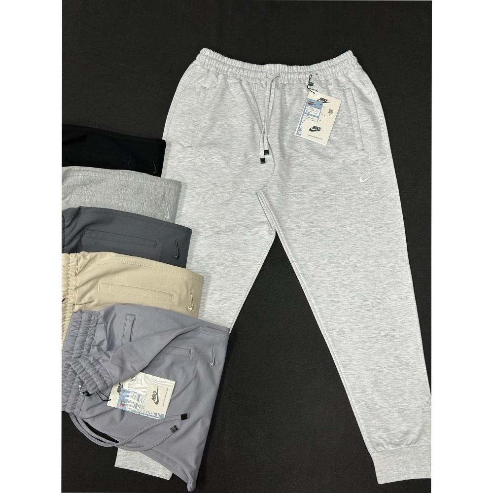 Farfetch 13102 Erkek Battal Nıke Nakışlı 3 Flato Fermuarlı Ribana Paça Eşofman XL-5XL (5 Lİ)