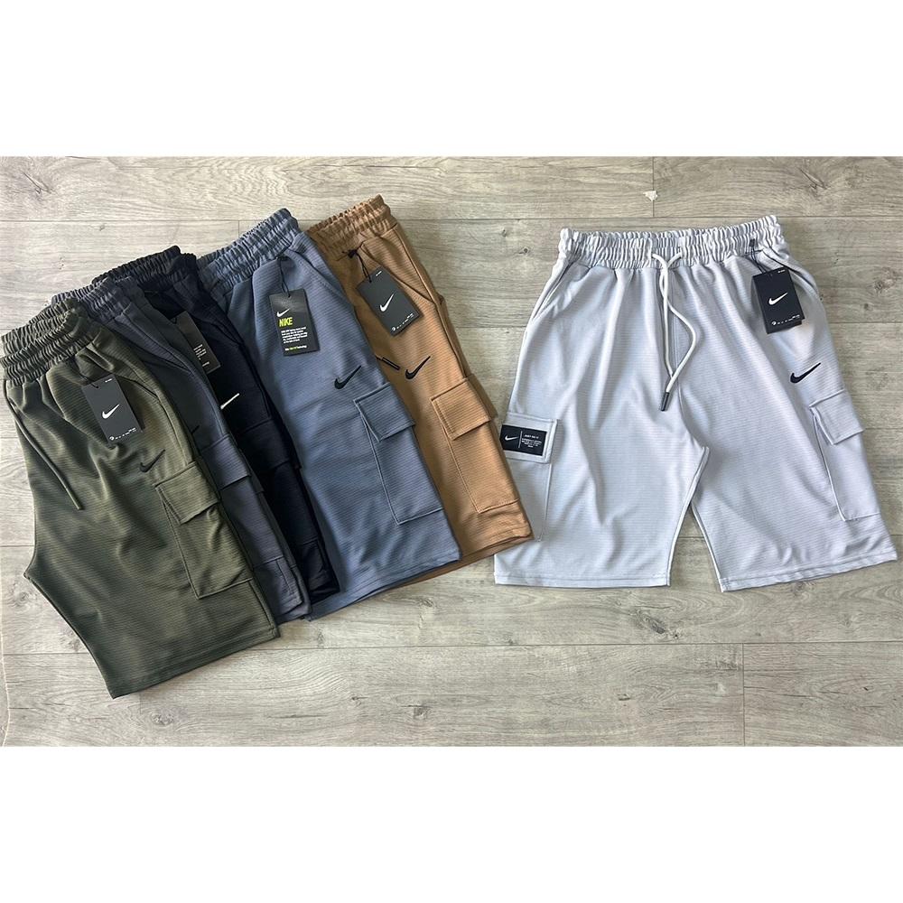 Aras Erkek Nıke Baskılı Ottoman Kargo Cepli Bermuda Şort S-2XL (5 Li)