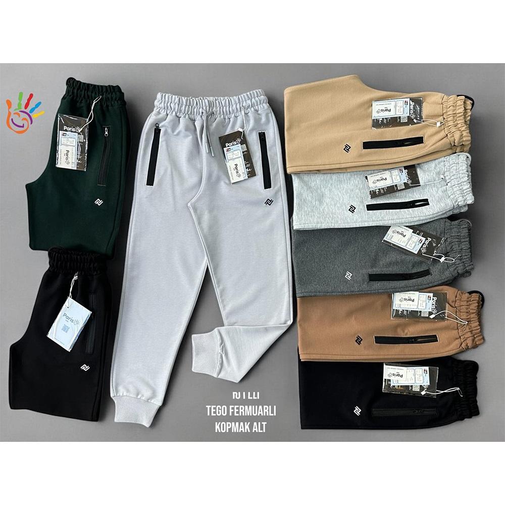Paris Kids 7014-37 Erkek Çocuk Kompak Penye Fermanlı Toga Loga Life Baskılı Eşofman Alt 13-16 Yaş