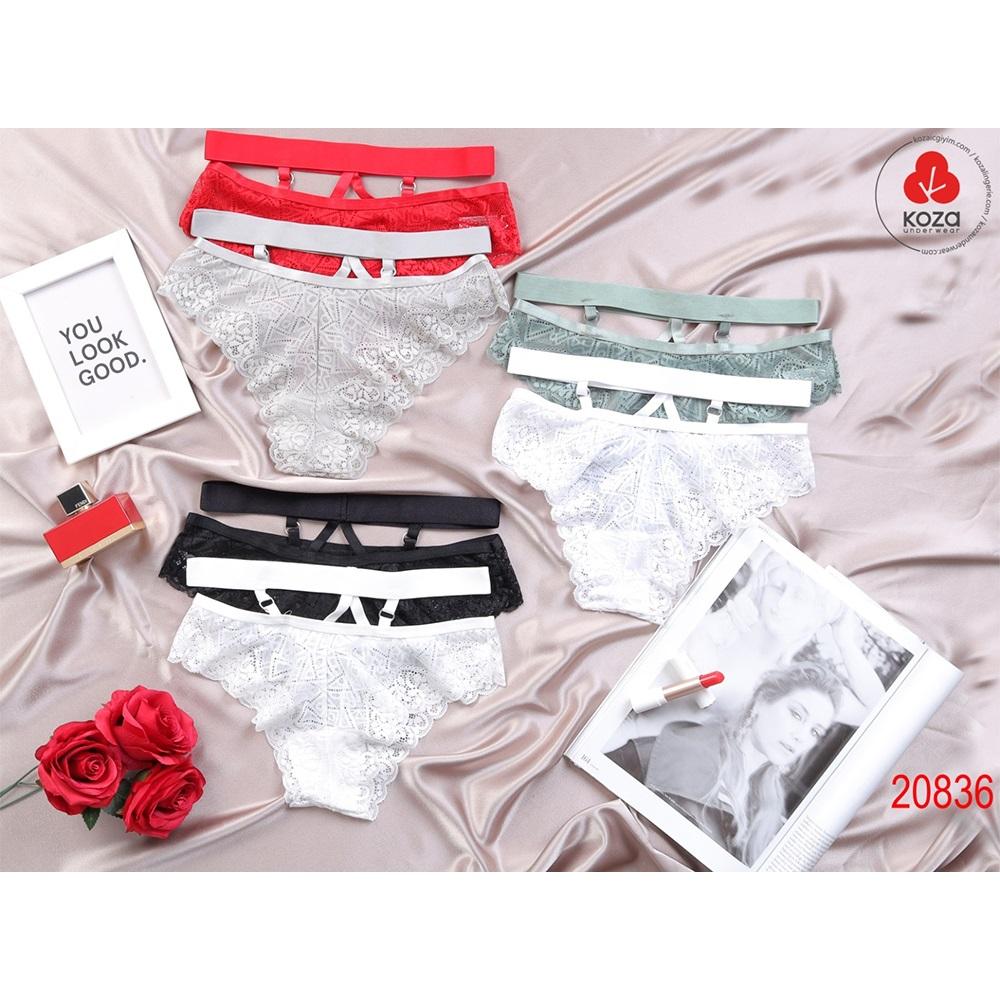 Koza 20836 Bayan Dantelli Bikini Külot (10 Lu)