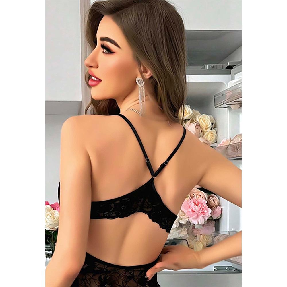 Lily Bianca 447 Bayan Saten Fantazi Gecelik