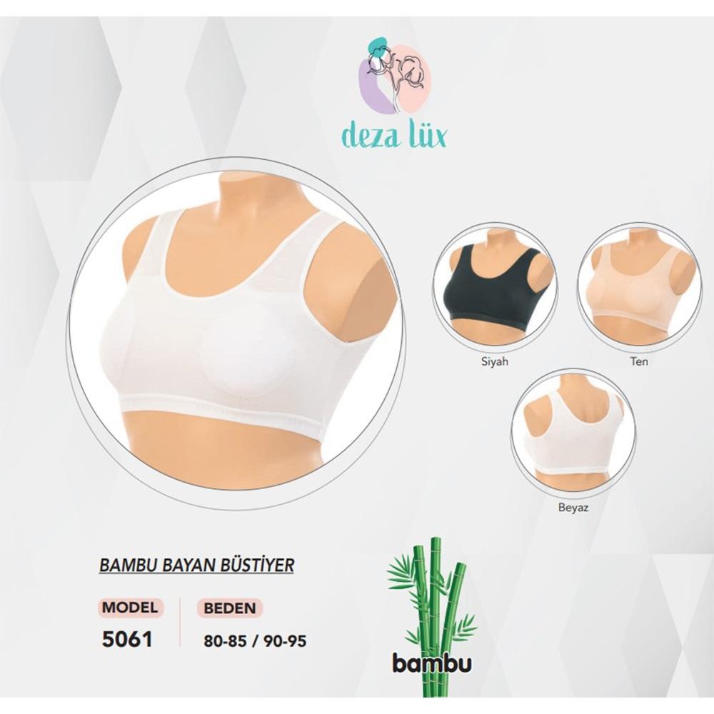 Deza 5061 Bayan Bambu Kalın Askı Büstiyer (80-85)-(90-95)