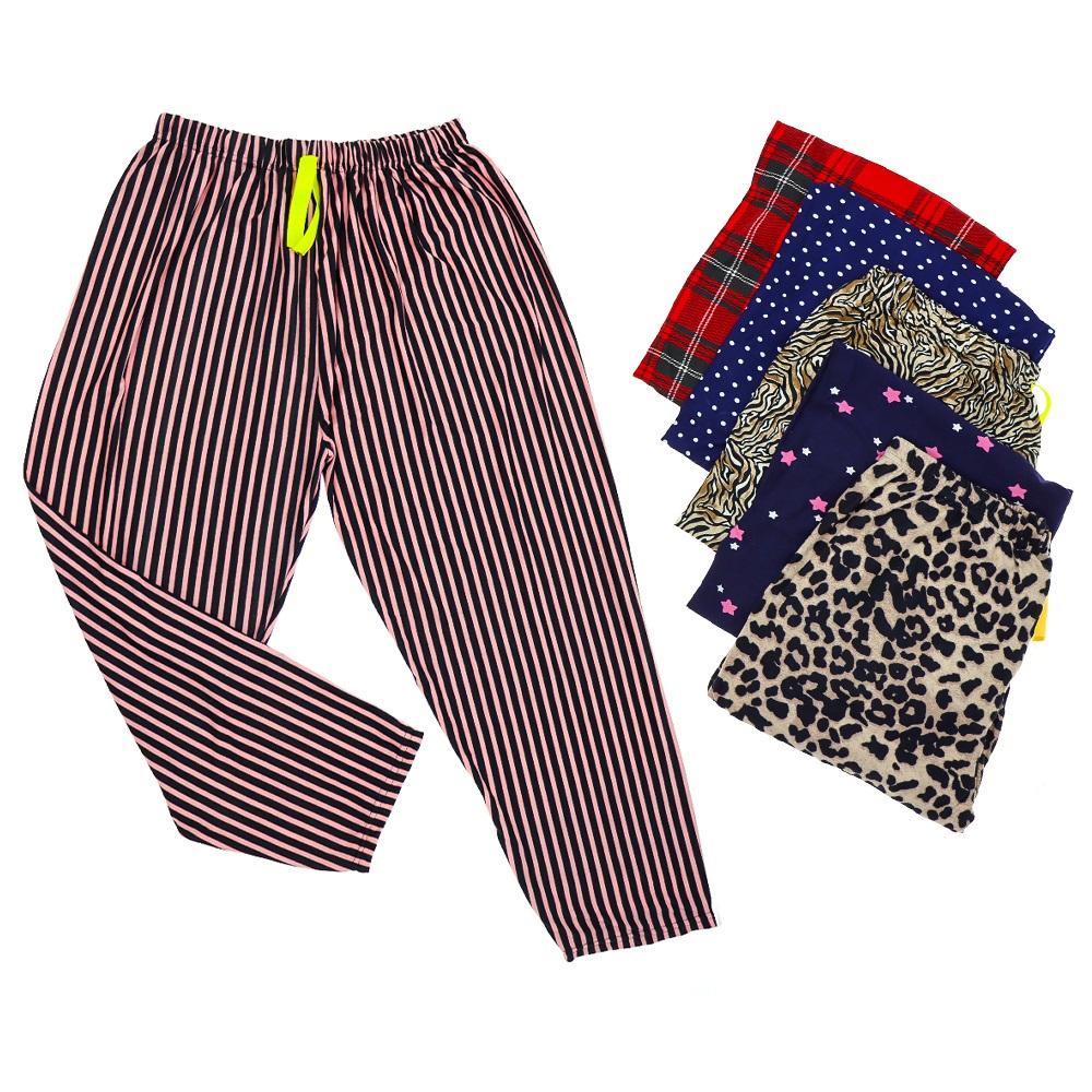 Tımbır Bayan Jumbo Battal Süet Desenli Pijama Tek Alt 3XL (5 Li)