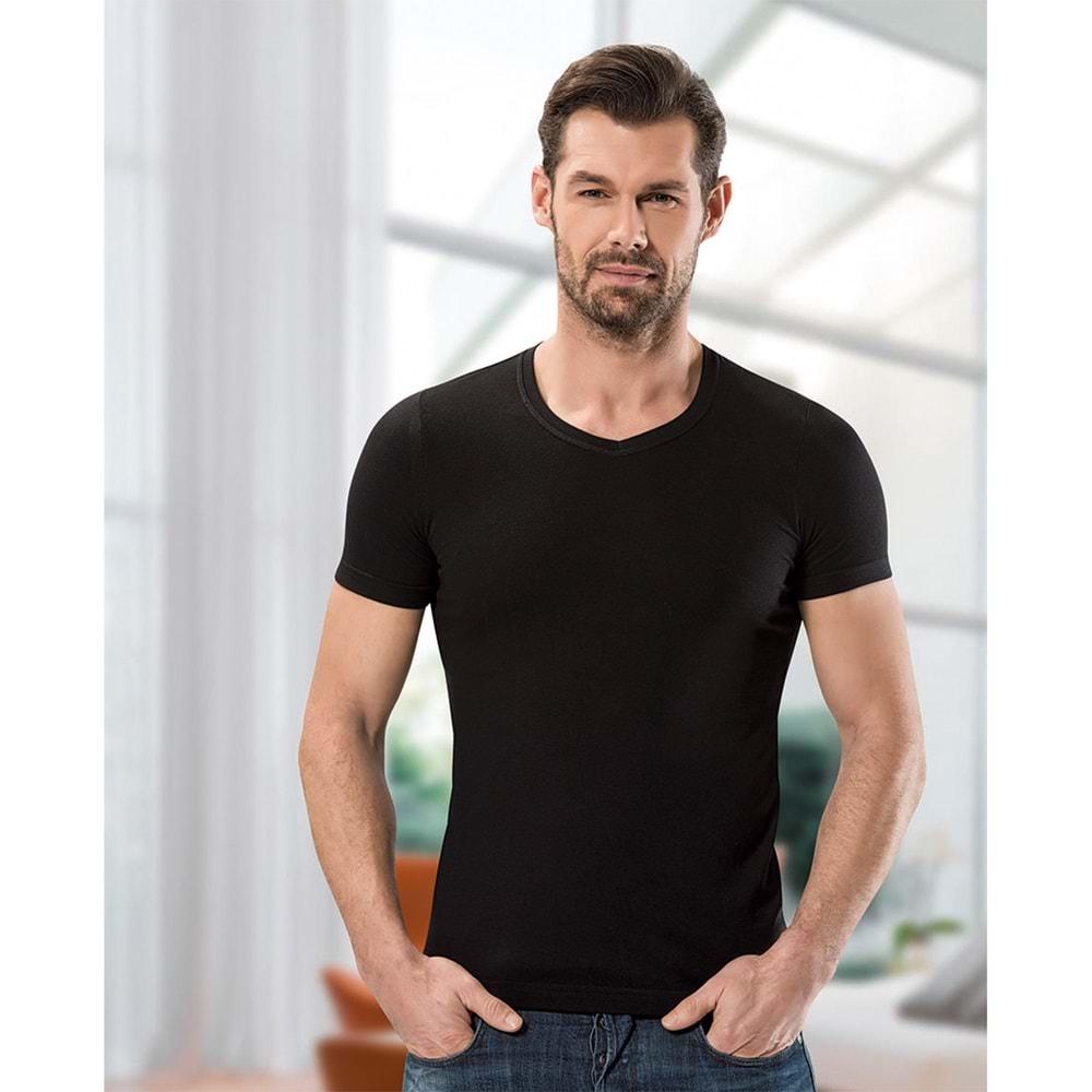 Anıt 1204 Erkek Modal V Yaka Kollu - Beyaz - M