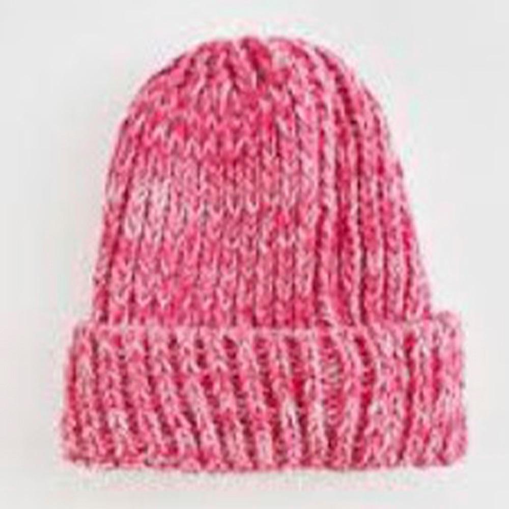 Cemal Çocuk Triko Örme Kırçıl Desenli Katlamalı Bere 5-8 Yaş (20 Li)