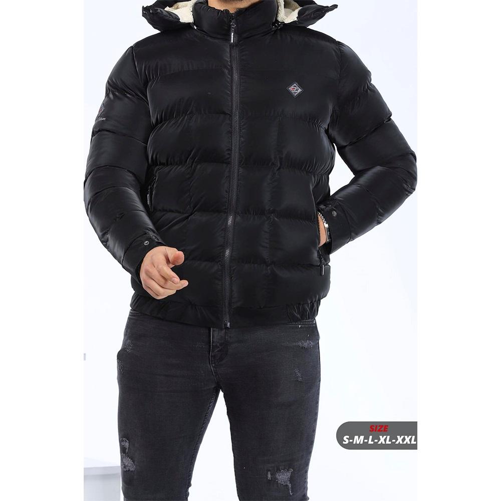 Lasgaris 7001 Erkek Nova Diagonel Yakası Kürklü Kaban S-2XL (5 Li)