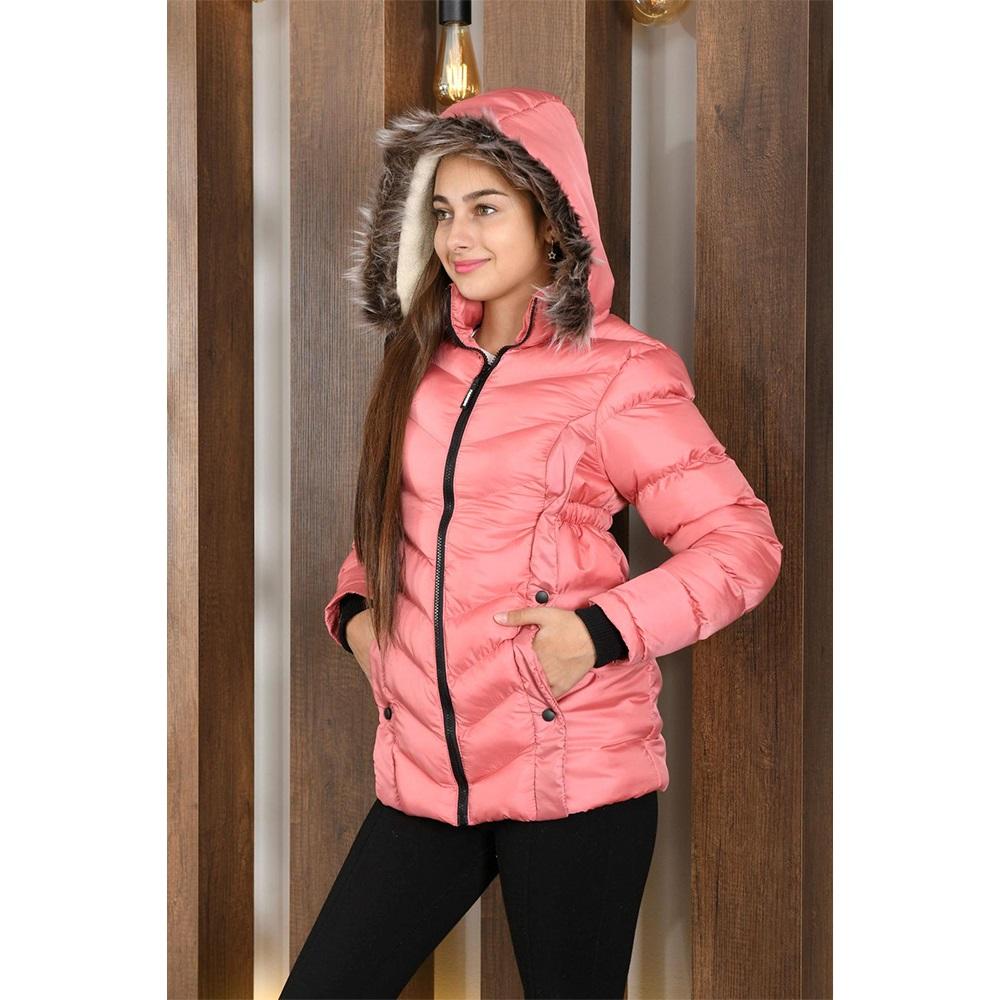 Lasgaris 3002 Kız Çocuk Jesica Cep Çıtçıtlı Kız Kaban 13-16 Yaş (4 Lü)