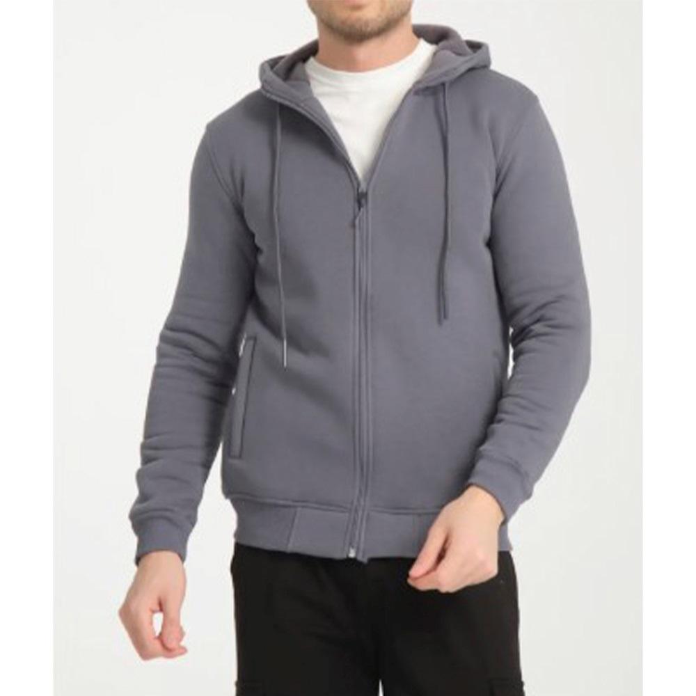 Carella Lıfe Erkek Kompak Fermuarlı 3 iplik Kapşonlu Sweat S-2XL(5 Li)