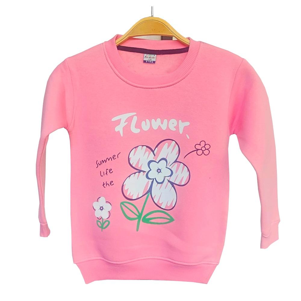 Kardeşler Lıfe Kız Çocuk 3 İp Flower Baskılı Sweat 5-8 Yaş