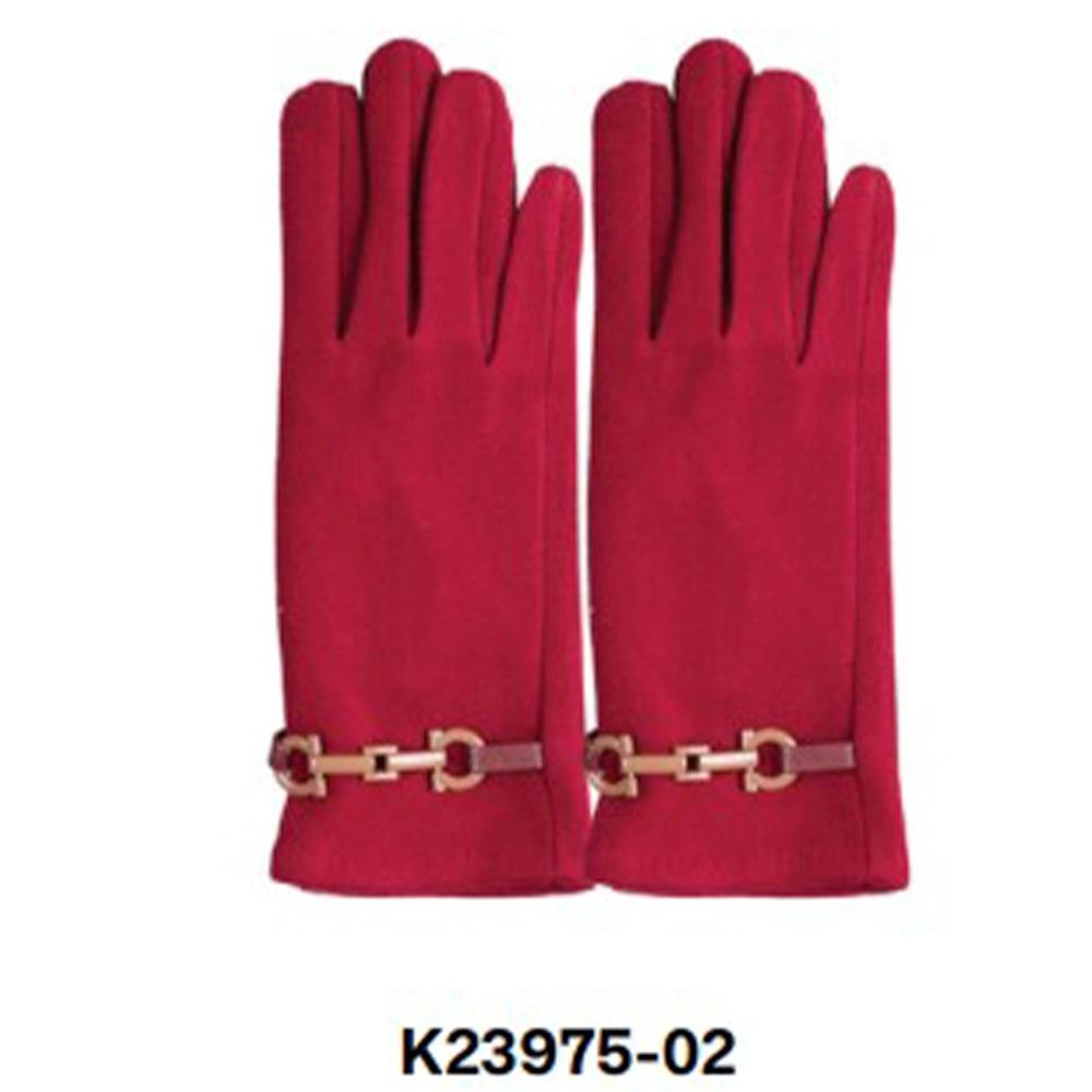 Suyutti K23975-02 Bayan Süet Bilek Demir Detaylı Eldiven