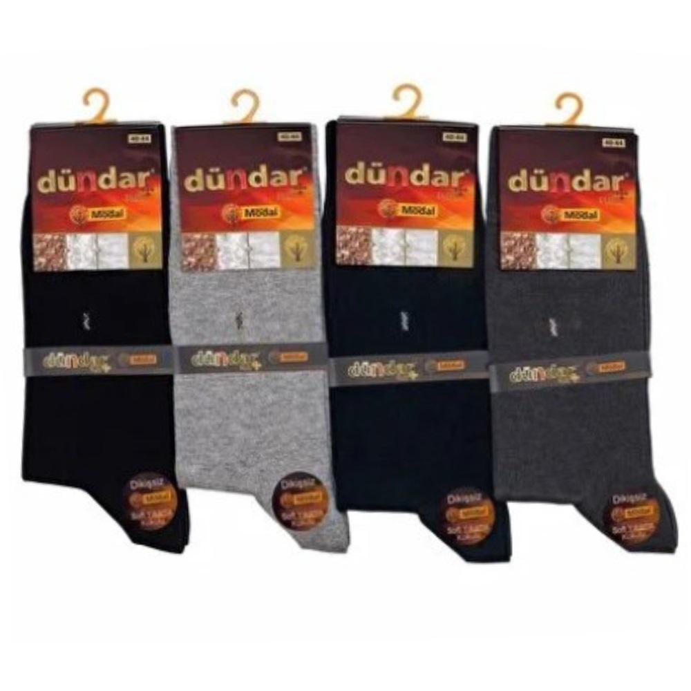 Dündar 4124 Erkek Modal Likralı Dikişsiz Soft Yıkamalı Soket Çorap