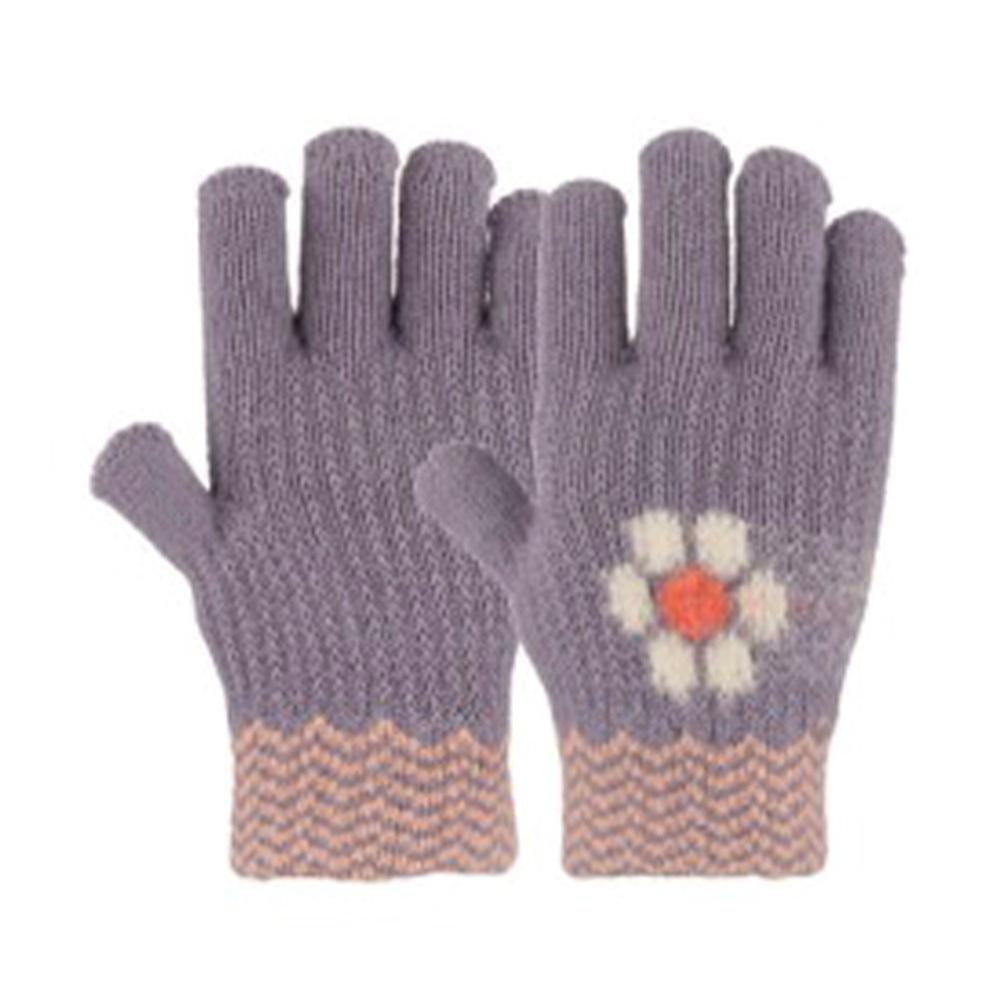 Kitti K25570-06 Kız Çocuk Örme Eldiven 4-8 Yaş