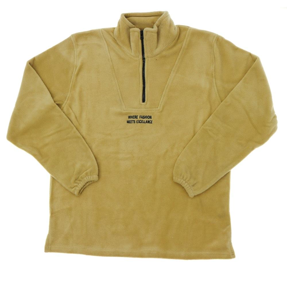 Seymen 1009 Erkek Polar Nakışlı Yaka Fermuarlı Traşlı Sweat S-2XL (5 Li)