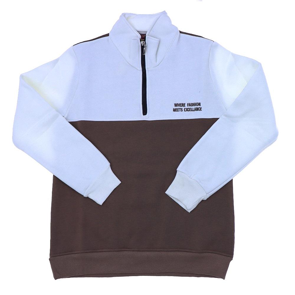 Seymen 1016 Erkek 3 İp Yaka Fermuarlı Sweat S-2XL (6 Lı)