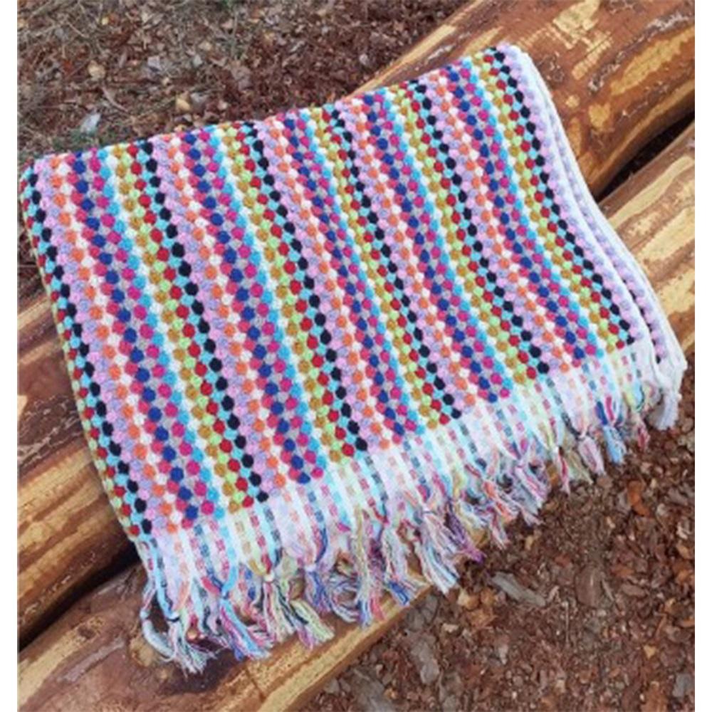 Ekli Desenli Sofra Masa Örtüsü 170X170 Cm (6 Lı)