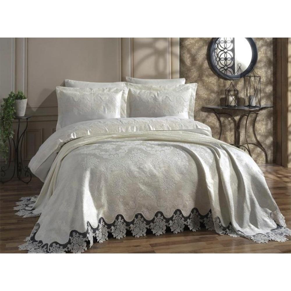 Kasso Home Krc0537 Oslo Çift Kişilik 6 Parça Pike Takım Seti 240 X 250 CM