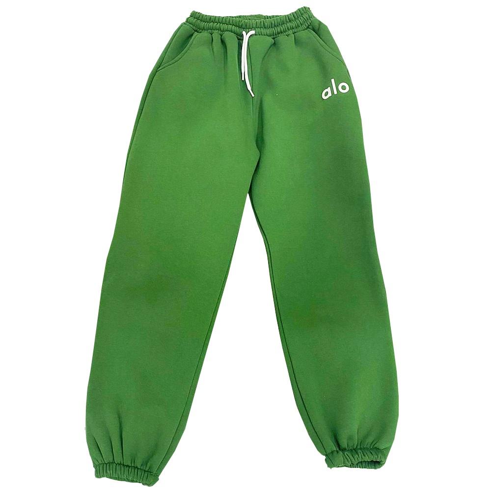 Alo Bayan 3 İp Alo Baskılı Cepli Lastik Paça Eşofman Alt S-XL