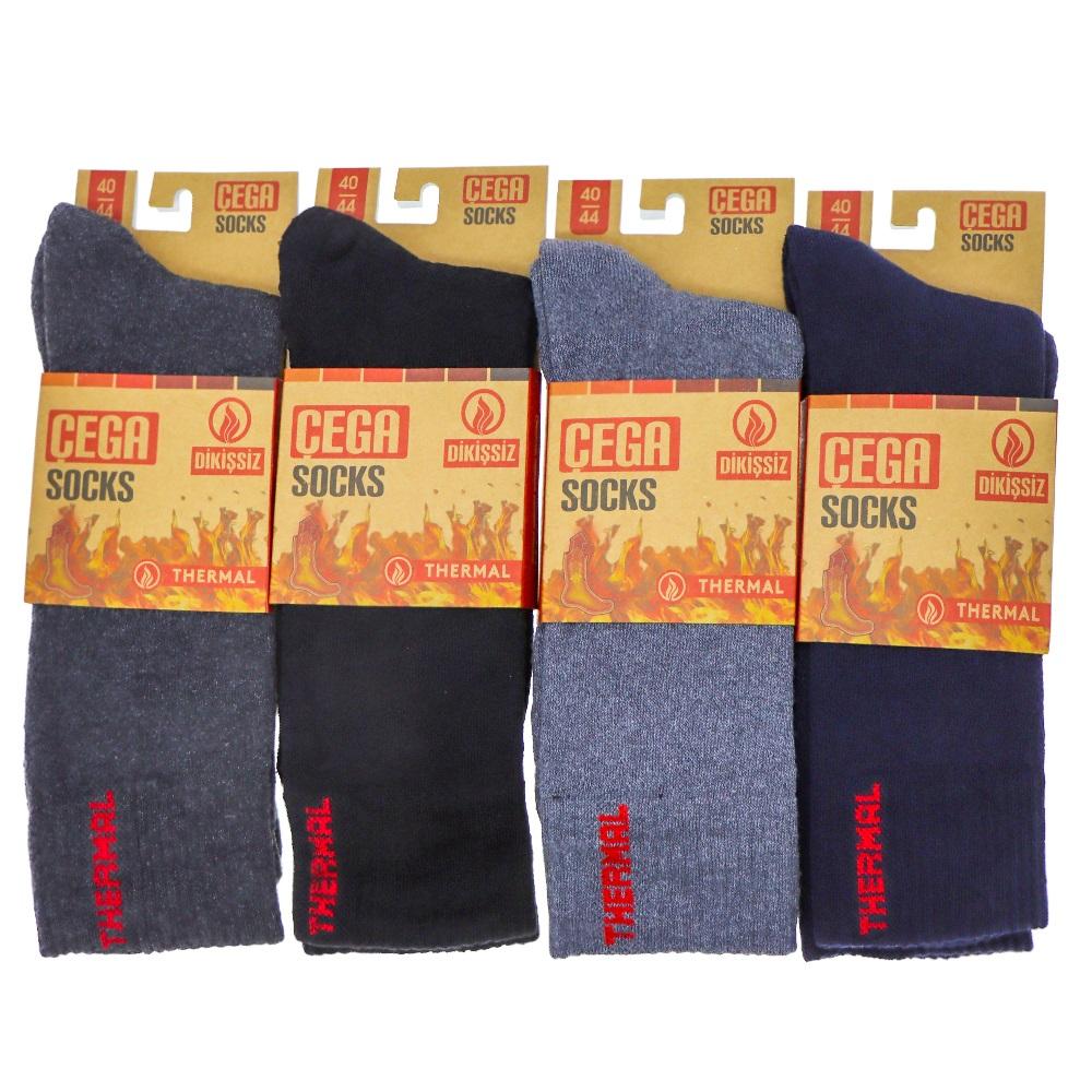Çega Termal 1360 Erkek Dikişsiz Likralı Ahtapot Termal Soket Çorap