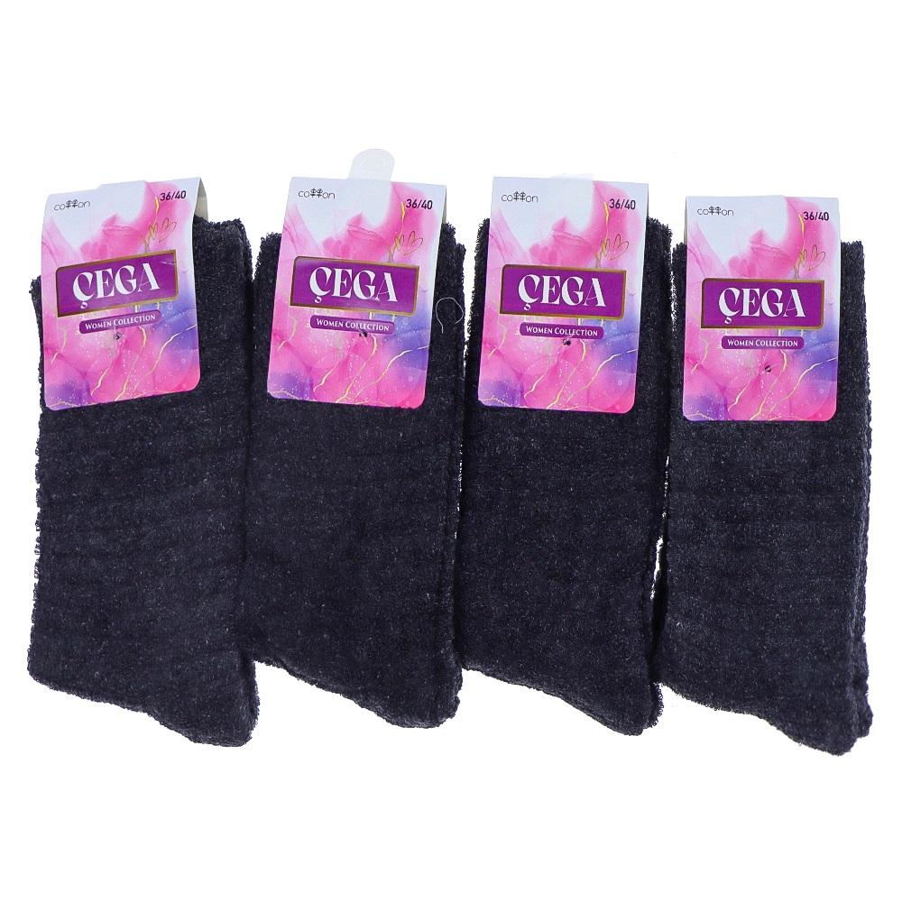 Çega 1131 Bayan Likralı Havlu Soket Çorap