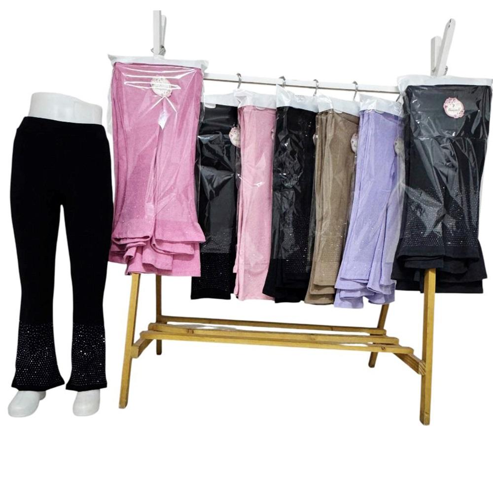 Meleğim Life 5510 Kız Çocuk Fitili Taşlı Kemerli İspanyol Tayt 5-8 Yaş