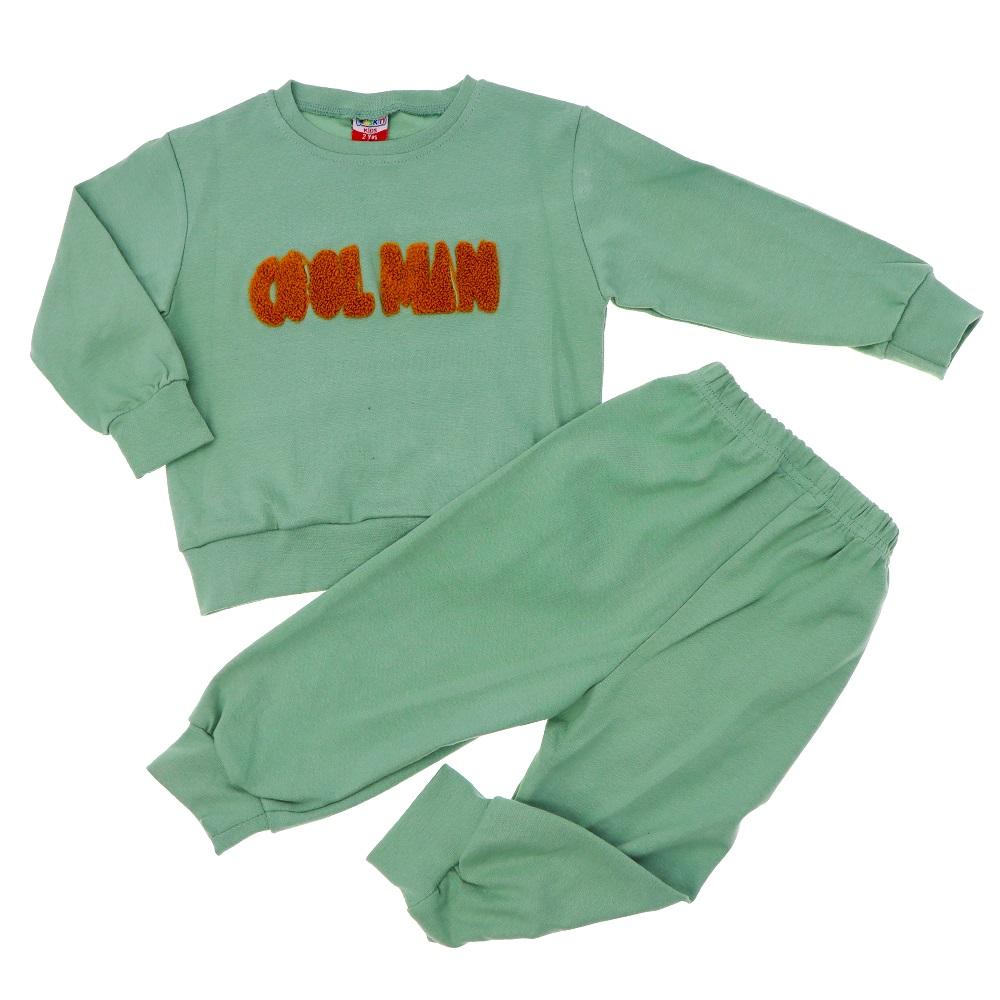 İbocan Erkek Çocuk Ribana Sıfır Yaka 2 Li Takım 3-6 Yaş