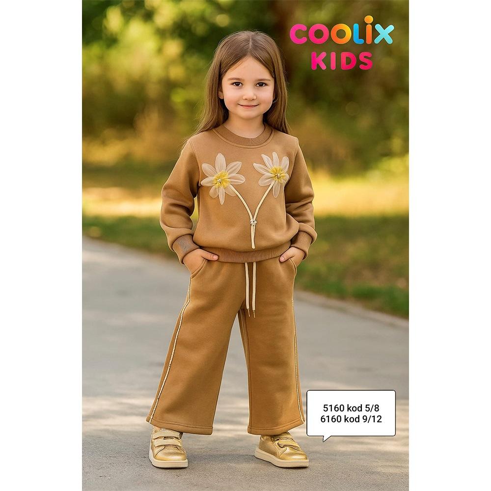 Coolix 6160 Kız Çocuk 3 İp Papatya Çicek Nakışlı 2 li Takım 9-12 Yaş