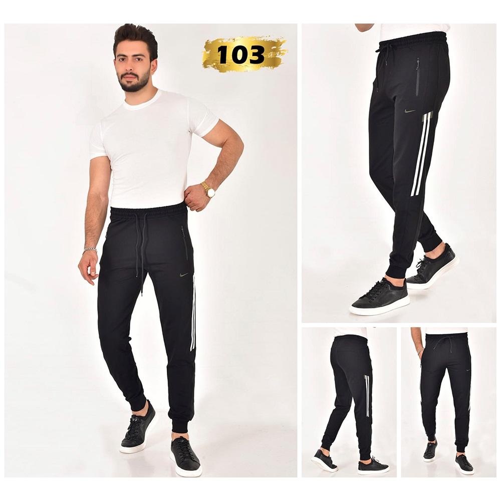 Nıke 103 Erkek Kompak Penye Torlu Likralı Nıke Nakışlı Eşofman Alt S-2XL