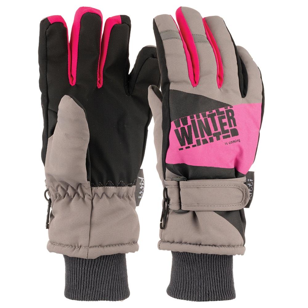 Kitti K422-15 Kız Çocuk Garson Şişme Kar Eldiveni 9-16 Yaş