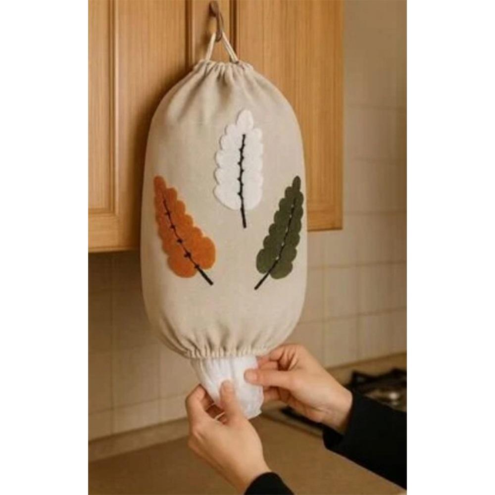 Kasso Home Krc2321 Keten Punç Nakışlı Poşetlik (20 Li)