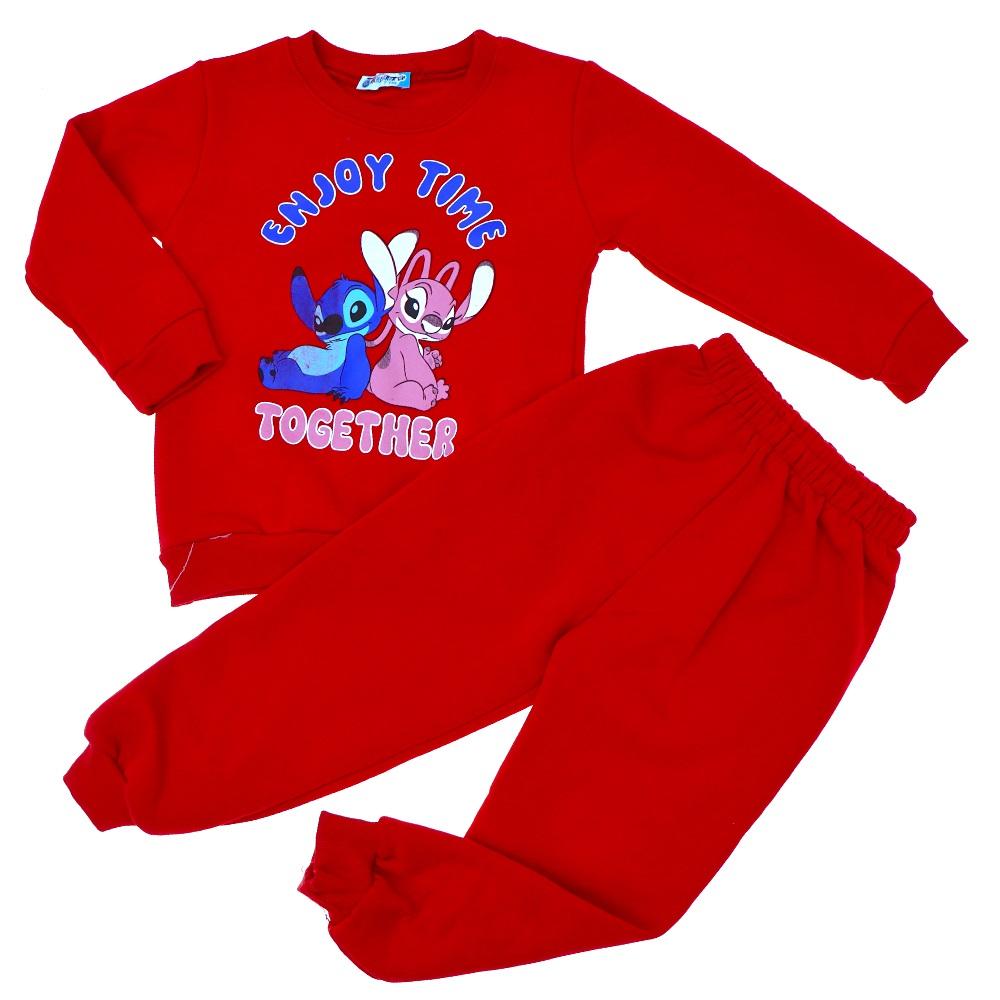 Damlanur Kız Çocuk Şardonlu Desenli Takım 3-7 Yaş (5 Li)