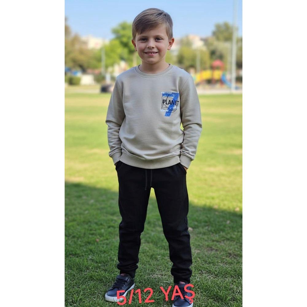 Bıcır Lıfe Erkek Çocuk 7 Planet Baskısı Sıfır Yaka 2 Li Takım 5-8 Yaş