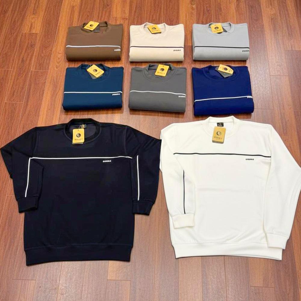 İtibar 00400 Erkek Oysho Rabalı Kol Beden Biyeli Sıfır Yaka Sweat S-2XL