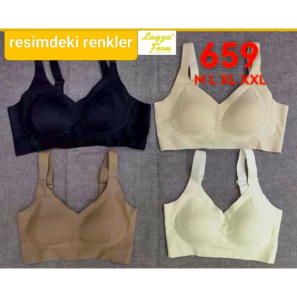 Layza 659 Bayan Lazer Kesim Balensiz Pedli Hayalet Sütyen M-2XL