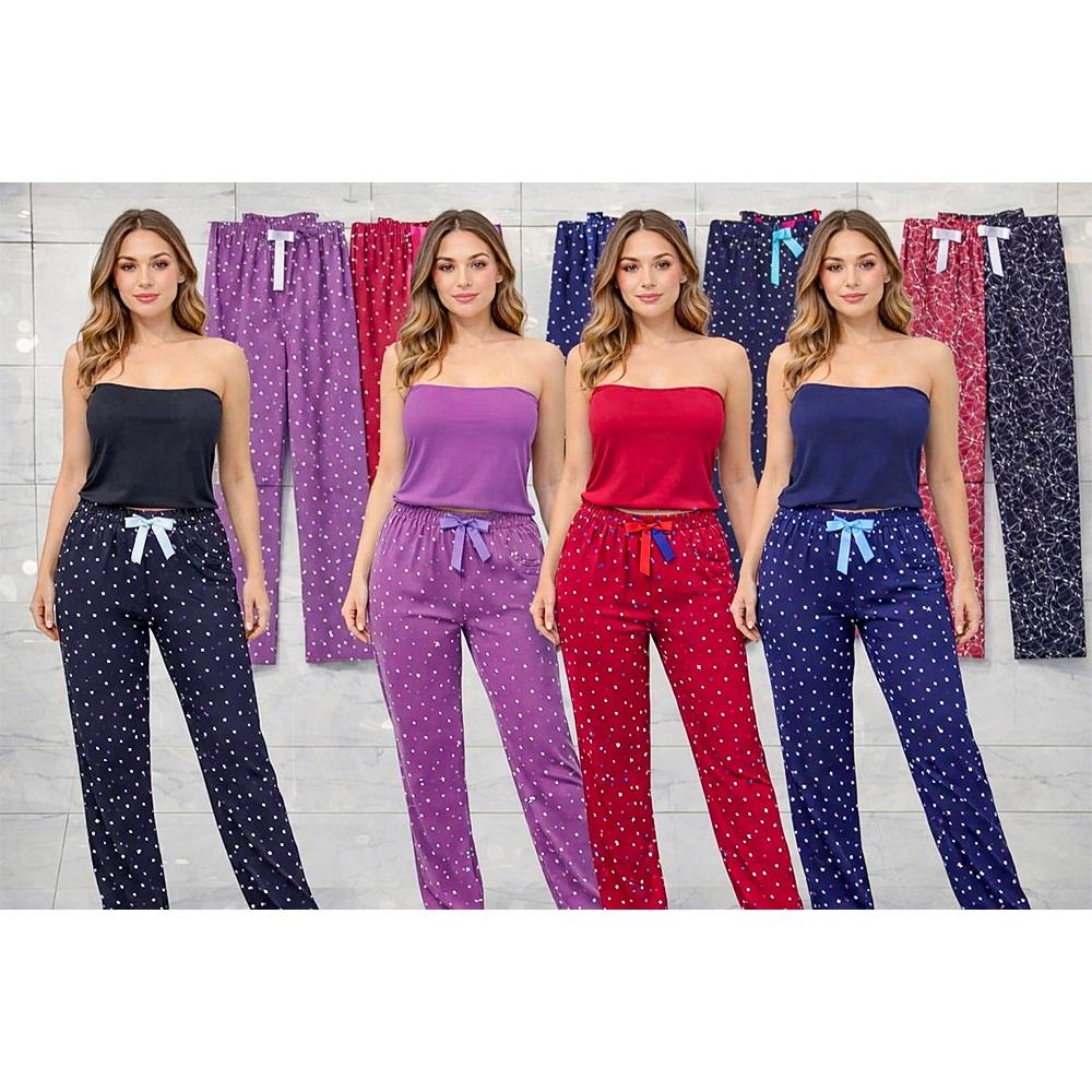 Elit Lıfe 97 Bayan Ring Viskon Geniş Paçalı Pijama Tek Alt S-2XL