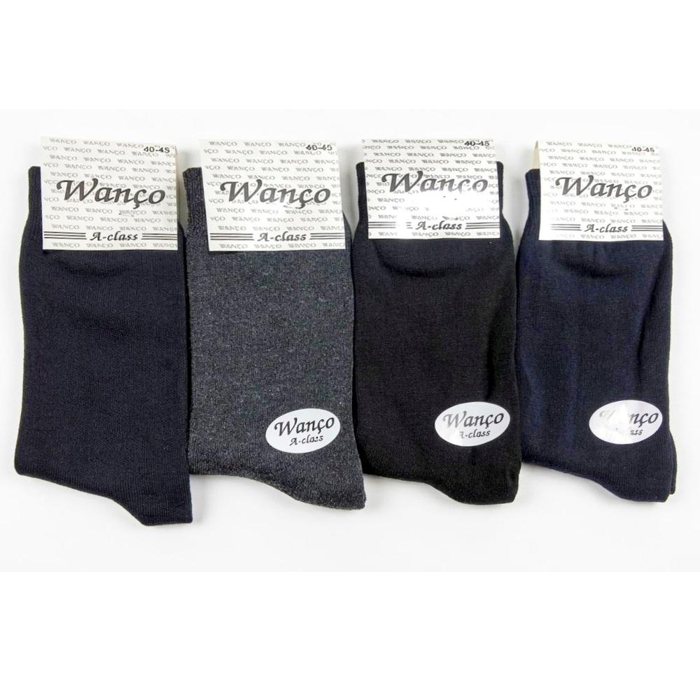 Wanço 5557 Erkek Komet Likralı Desenli Soket Çorap