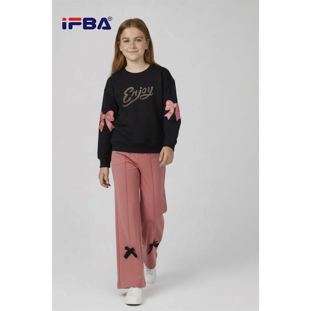 İfba Kids 26023 Kız Çocuk Taş Enjoy Baskılı Kol Fiyonklu Kotlu Takım 9-12 Yaş - Karışık Renk - 9-12 YAŞ